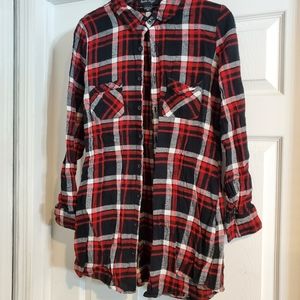 Plaid flannel top